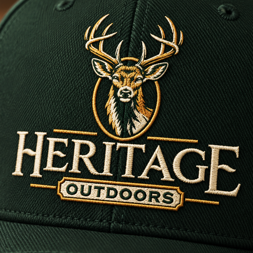Hunting design with the title 'HERITAGE'
