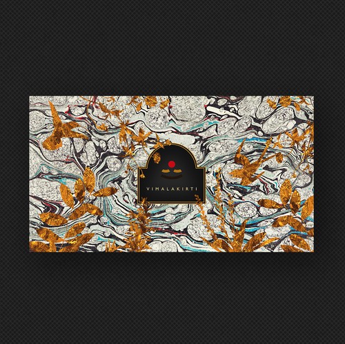 Gold packaging with the title 'Packaging design'