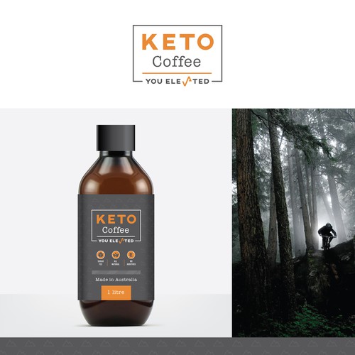 Logo label with the title 'Logo & label design'