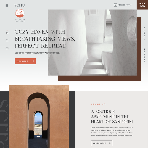 Whitespace design with the title 'Serra Project'