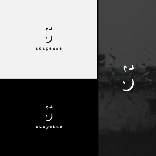 Movie logo with the title 'Suspense'