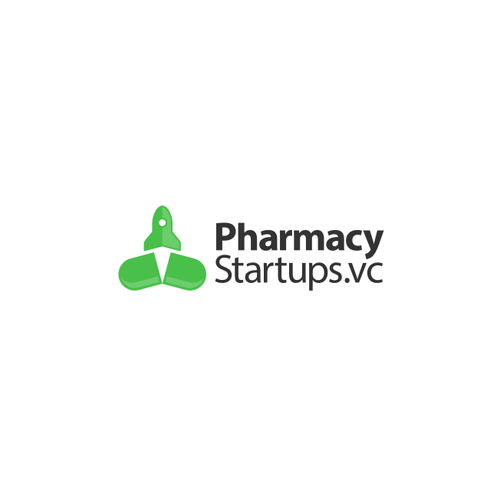 Spaceship design with the title 'PharmacyStartups'