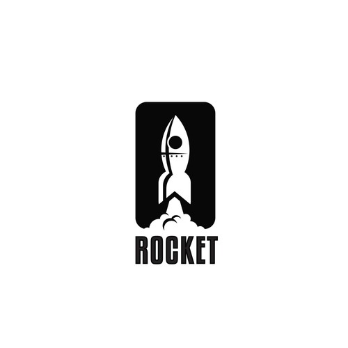 Flight design with the title 'Rocket logo'