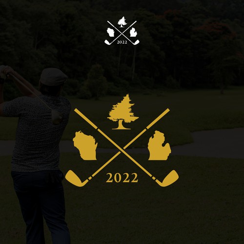 Golf club logo with the title 'Golf X Clubs logo'