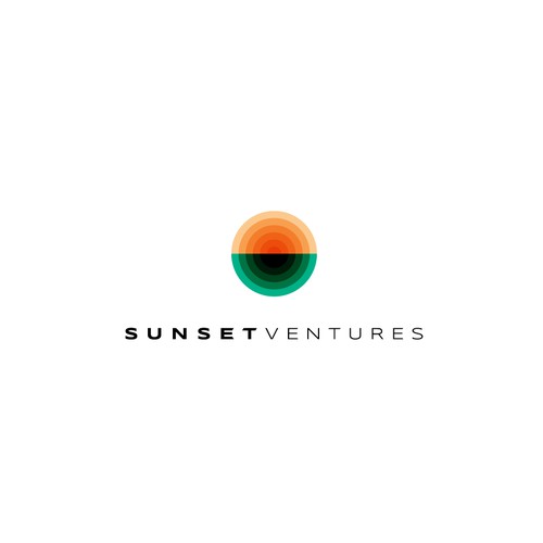 Optical design with the title 'Sunset Ventures'