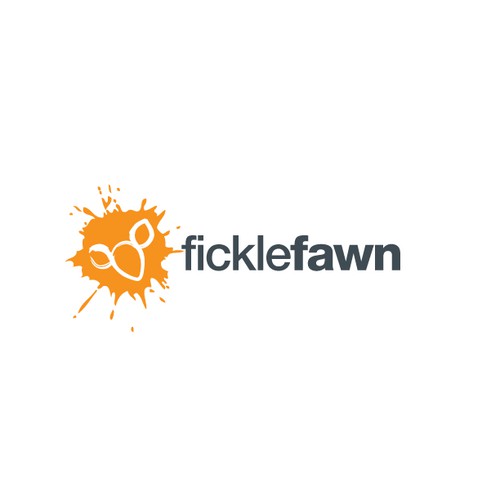 Splatter logo with the title 'Logo Design for FickleFawn'