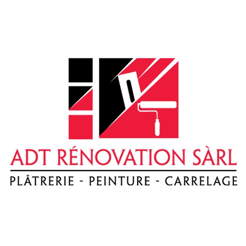 Painter logo with the title 'Modern logo for Construction and renovation company'