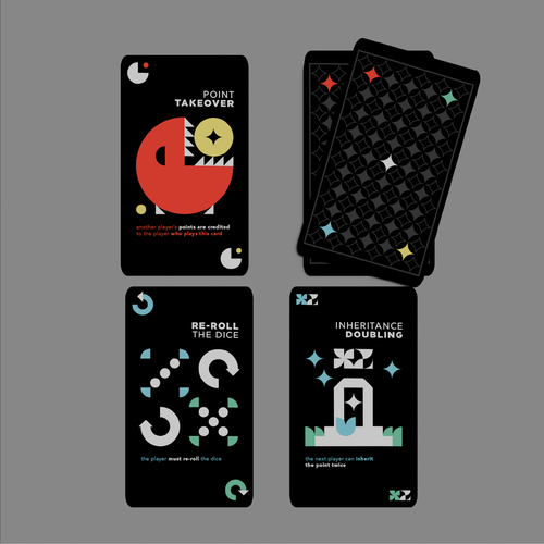 Card game design with the title 'Card Game Fortuna'