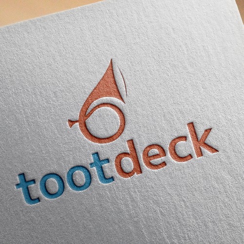 Pictorial logo with the title 'Logo design for Tootdeck'