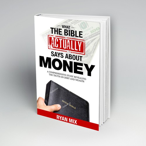 Bible book cover with the title 'What the Bible Actually says about money'