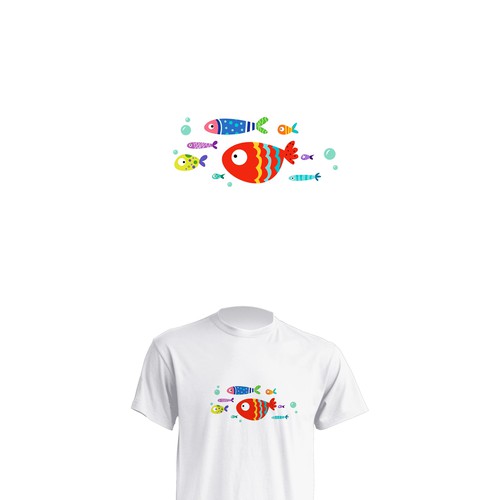 Fish t-shirt with the title 'fish'