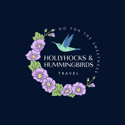 Lily design with the title 'logo concept for travel agency'