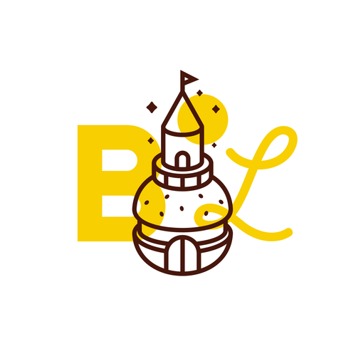 Coffee design with the title 'Burger Land'