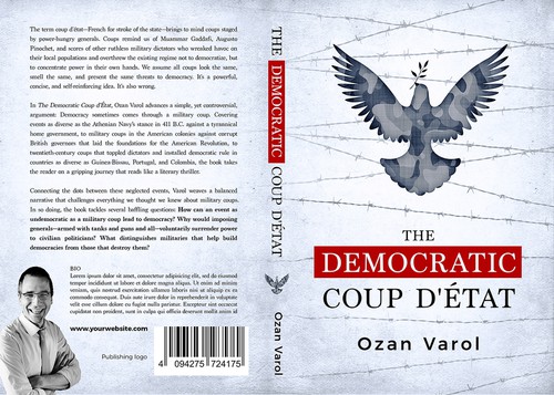 Political book cover with the title 'Minimalist clever concept design'