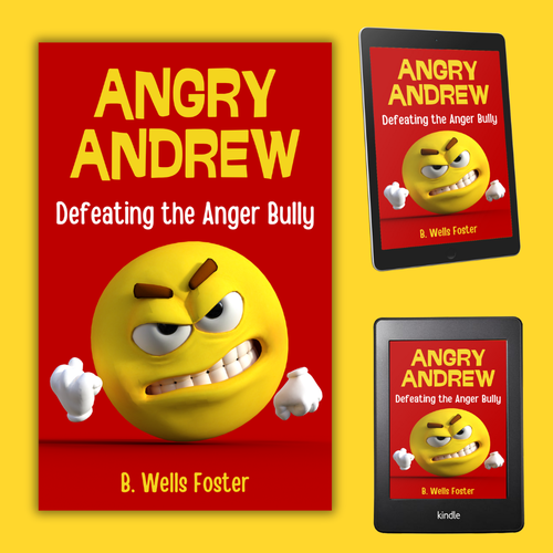 Angry design with the title 'Attention-getting cover to attract young boys with a temper problem'