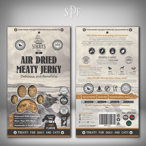 Dog food packaging with the title 'Pet food packaging that appeals to women.'