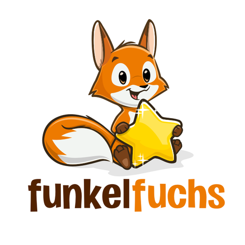 Kindergarten design with the title 'Cute fox for Funkelfuchs'