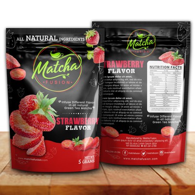 Packaging design for Matcha Fusion