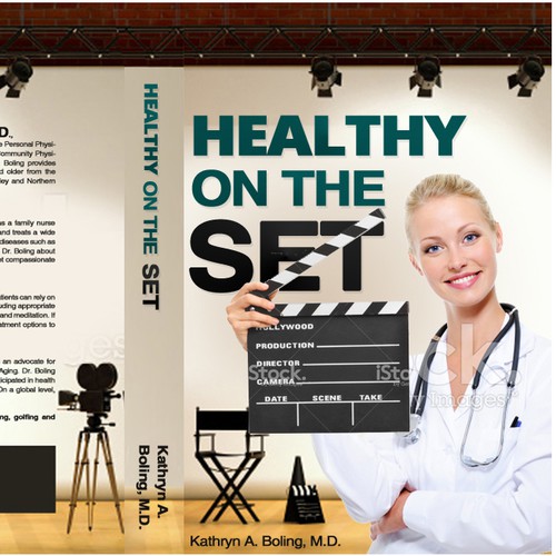 Medical book cover with the title 'Healthy on The Set (Book Cover)'