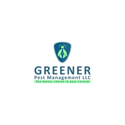 Pest control design with the title 'Greener Pest Management LLC'