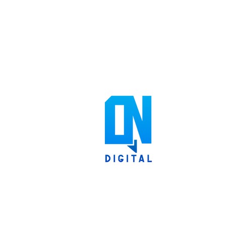 Exhibition logo with the title 'Simple logo for OnQ Digital'