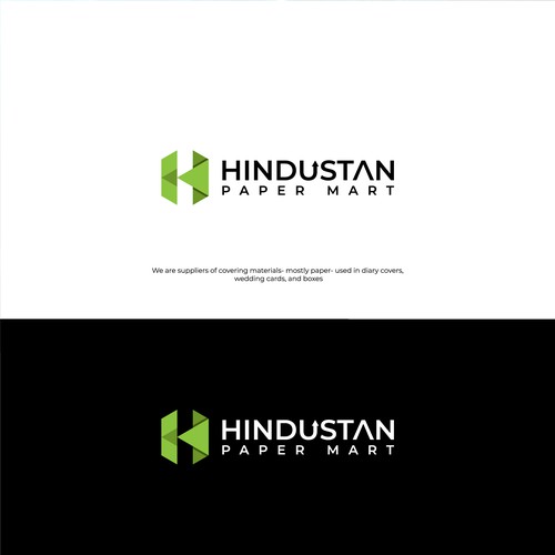 Packaging logo with the title 'Hindustan Paper Mart logo'