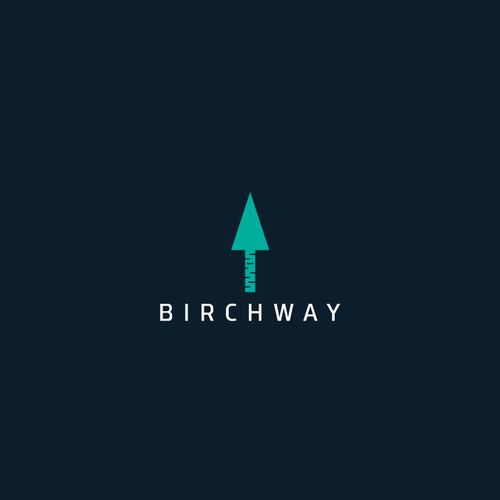 Arrow logo with the title 'Birchway Logo'