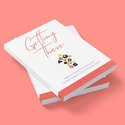 Coral design with the title 'Book Cover Design for Christian Author'