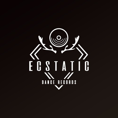 Disco design with the title 'Ecstatic Dance Records'
