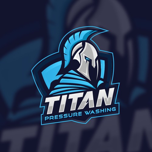 Titan design with the title 'warrior logo'
