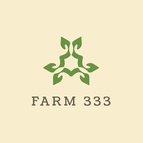 Weed logo with the title 'Powerful logo for Farm 333'
