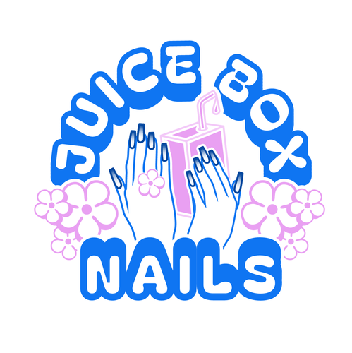 Gothic logo with the title 'Trendy & Modern Nail Artist'