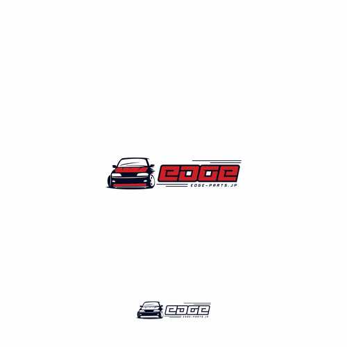 Automotive logo with the title 'EDGE, edge-parts.jp'