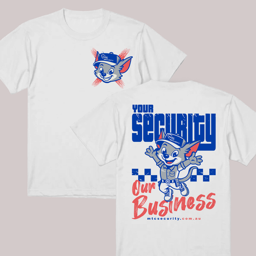 Mascot t-shirt with the title 'Character Tee'