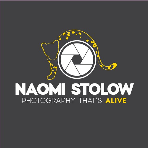 Leopard design with the title 'A wildlife photography logo'