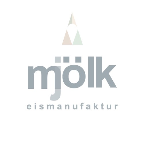 Ice cream brand with the title 'mjolk'