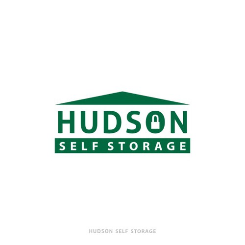 Self storage logo with the title 'Re-Birth of Hudson Self Storage'