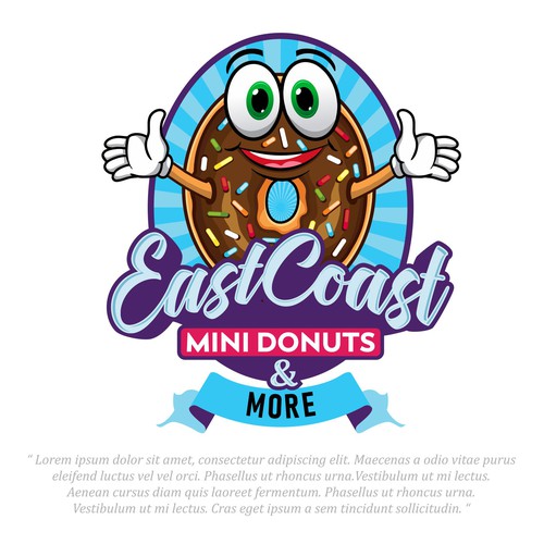Donut design with the title 'East Coast'