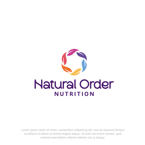 Order design with the title 'Logo for Natural Order Nutrition'