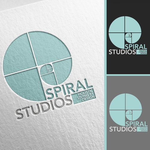 Spiral logo with the title 'My interior design business, Spiral Studios, is growing up and expanding and needs a logo to match!'