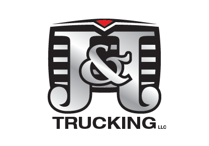 Trucking logo with the title 'J & J Trucking LLC'