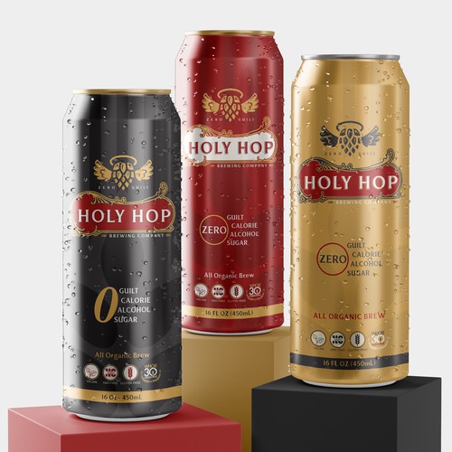 Can packaging with the title 'Beer Can Design For Healthy Non-Alcoholic Beer'