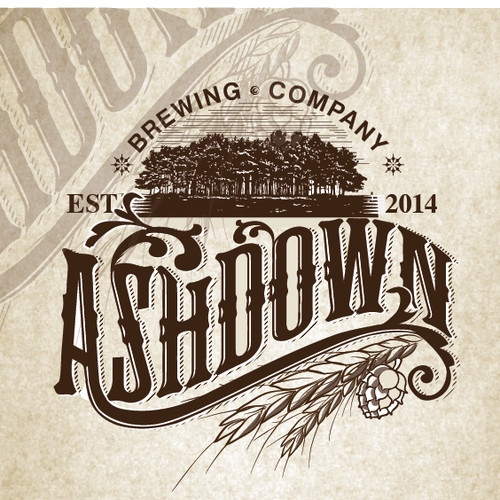 Brewery design with the title 'Craft Brewery design a vintage style logo'