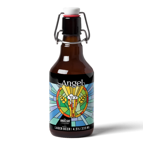 Concept label with the title 'Fun themed label'