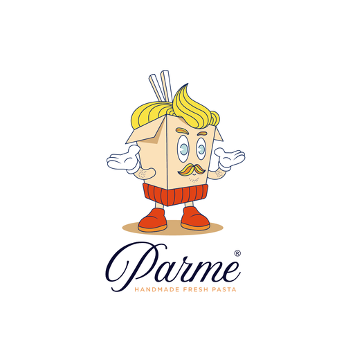 Fast food logo with the title 'PARMELL FOOD CO.'