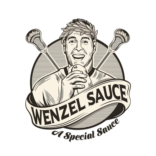 Sauce logo with the title 'Logo for Wenzel Sauce.'
