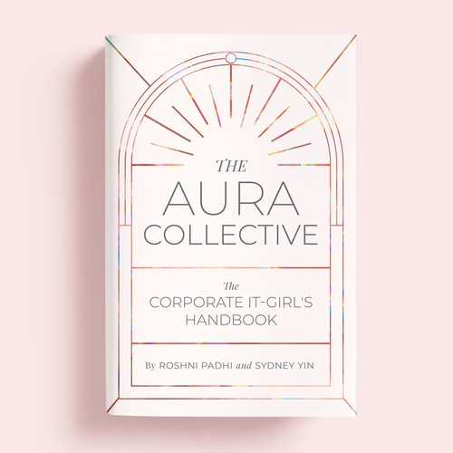 Feminine book cover with the title 'The Aura Collective'