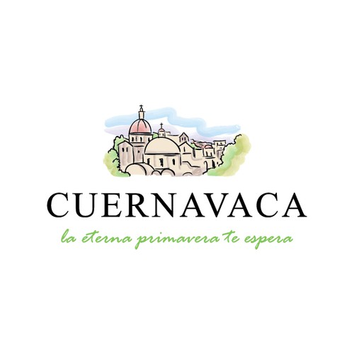 Town logo with the title 'Cuernavaca'