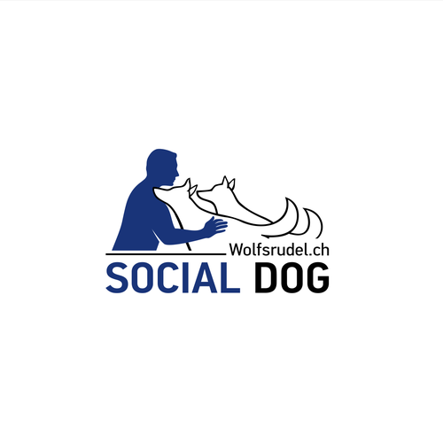 Dog logo with the title 'Logo for Social Dog'