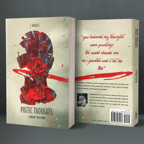 Abstract book cover with the title 'Book cover'